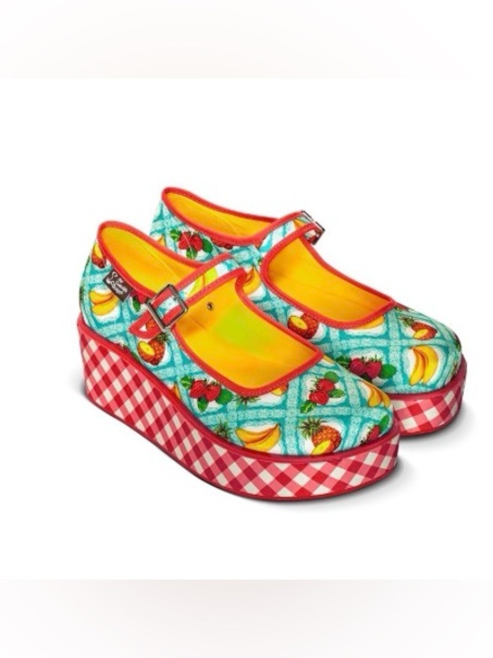 Hot Chocolate Design Chocolaticas Platform Mary Janes in a "Kitsch Picnic" 8